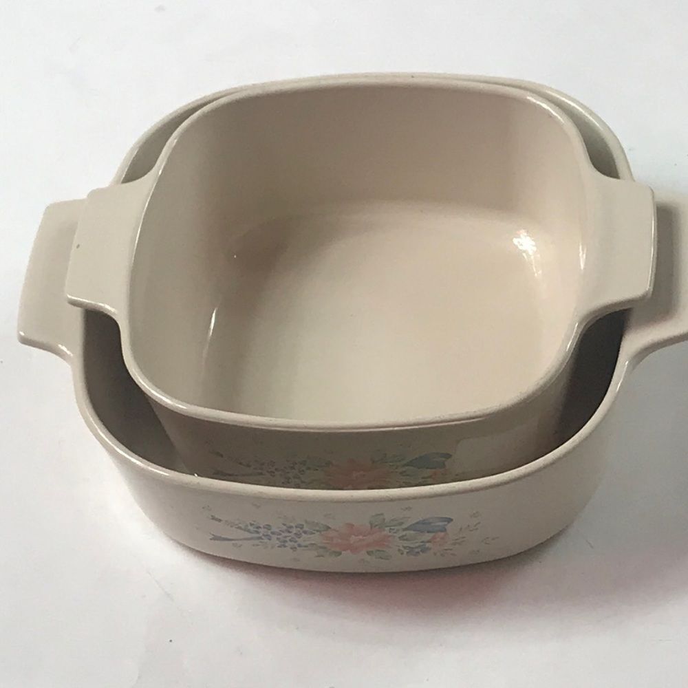 VTG,CORNING WARE BOLS SET TWO PECES